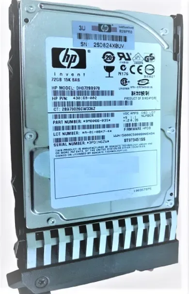 430169-002 - HP 72.8GB 15000RPM 2.5-inch SAS Dual Port Hard Drive with Tray