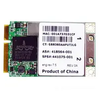 441075-001 - HP Mini PCI-Express 54G WiFi 802.11b/g High-Speed Embedded Wireless LAN (WLAN) Network Interface Card for 6715B Notebook