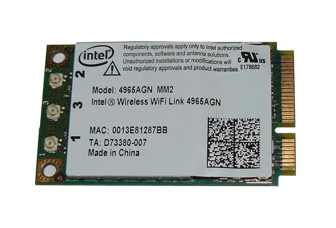 441086-002 - HP 4965AGN Mini PCI Wi-Fi 802.11a/b/g/n Wireless Lan (WLAN) Network Interface Card
