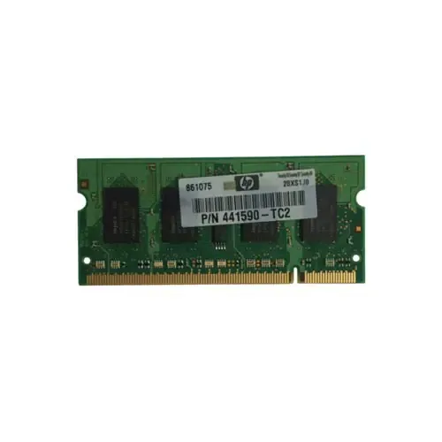 441590-TC2 - HP 1GB DDR2-800MHz PC2-6400 non-ECC Unbuffered CL6 200-Pin SoDimm Single Rank Memory Module