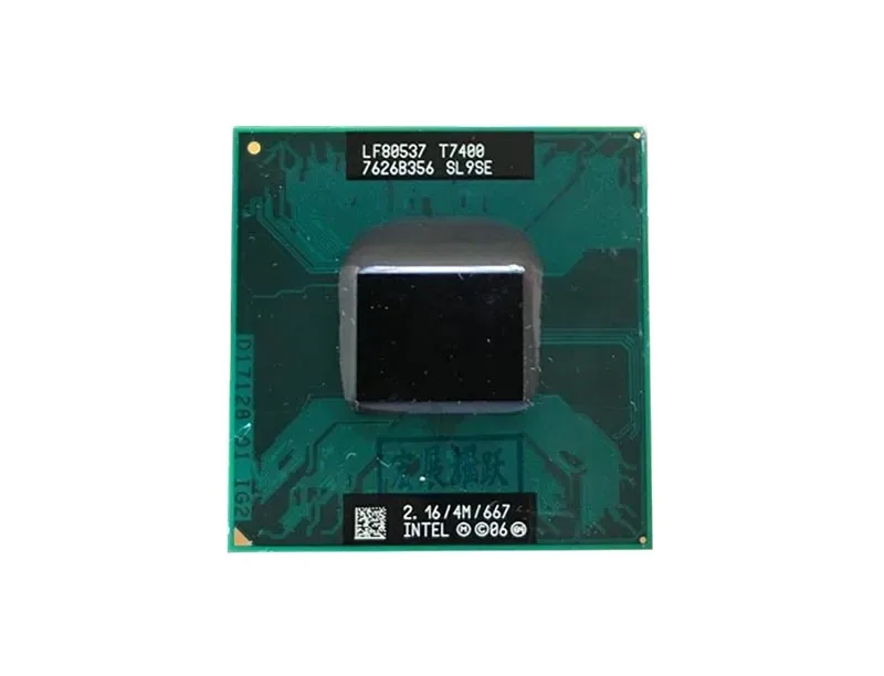 443805-001 - HP 2.16GHz 667MHz FSB 4MB L2 Cache Socket PBGA479 / PPGA478 Intel Core 2 Duo T7400 Dual Core Processor