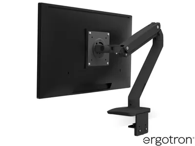 45-486-224 - Ergotron MXV Desk Monitor Arm with 2-Piece Clamp - Black