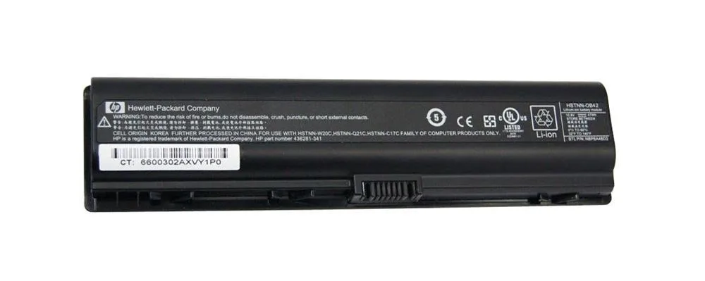 455804-001 - HP 12-Cell Lithium-Ion 10.8v/8800mAH Notebook Battery for Pavilion DV2000/DV6000 and Presario V3000/V6000 Notebook Series