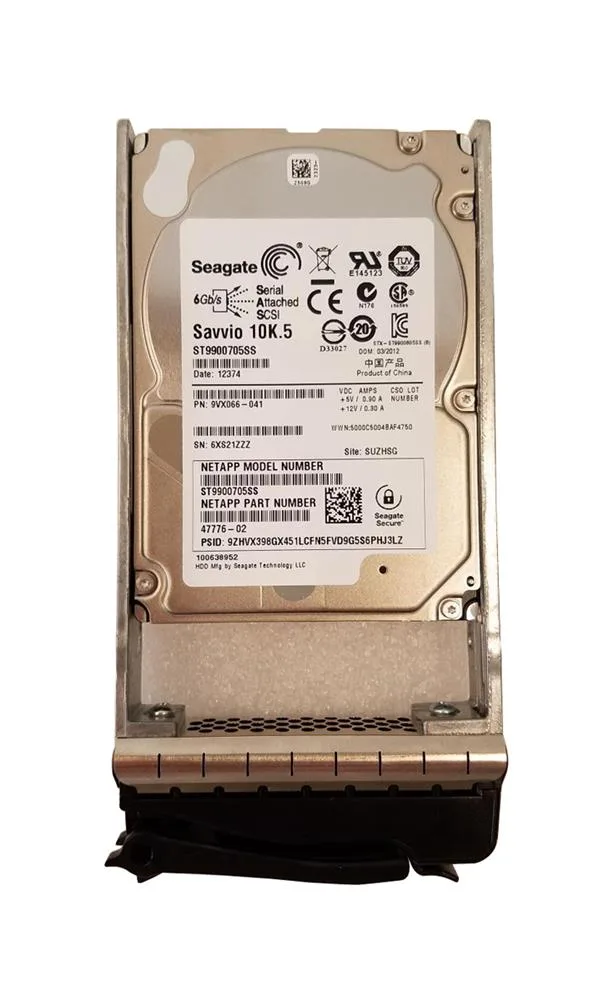 47776-02 - NetApp 900GB SAS 6Gb/s 10000RPM 32MB Cache 2.5-inch Hard Drive