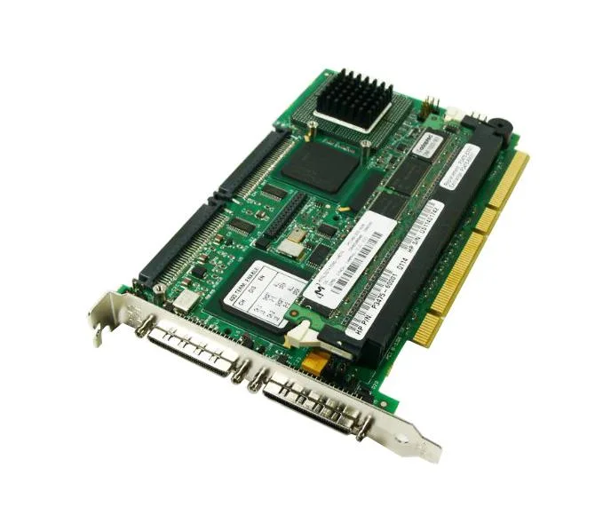 4932010232A - LSI Logic MegaRAID Dual Channel 64-bit 66MHz PCI Ultra-160 SCSI Controller Card with 32MB Cache