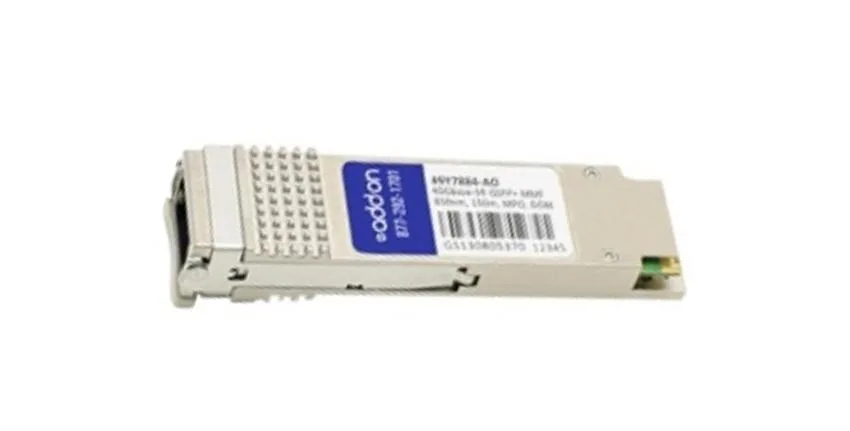 49Y7884AO - Addonics 40Gbps 40GBase-SR4 Multi-Mode Fiber 150m 850nm MPO Connector QSFP+ Transceiver Module