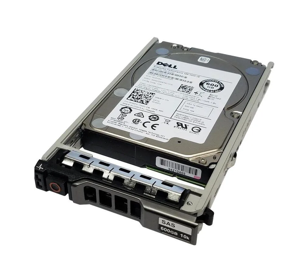 4JPG7 - Dell 600GB 10000RPM SAS 12Gb/s 2.5-inch Hard Drive with Tray for PowerEdge R430/R620/R630/R720