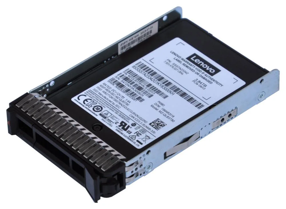 Lenovo 4XB7A10176 4XB7A10176 - Lenovo ThinkSystem 3.84TB 2.5 NVME PCIE Solid State Drive SSD