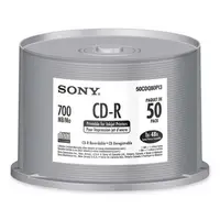 50CDQ80PI3 - Sony 48x CD-R Media - 700MB - 120mm - 50 Pack Spindle