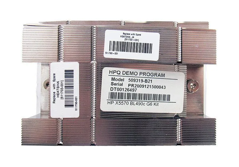 511790-001 - HP CPU Heatsink for ProLiant Bl490c G6 Server
