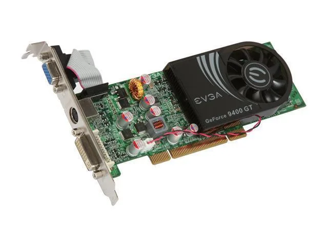 512-P1-N946-A1 - EVGA GeForce 9400 GT 512MB DDR2 64-Bit PCI DVI/ D-Sub/ HDTV/ S-Video Out/ HDCP Ready Low Profile Video Graphics Card