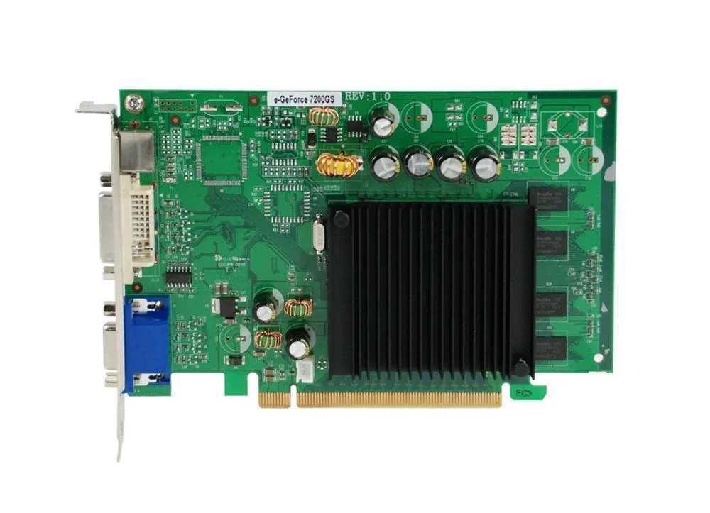 512-P2-N409-TR - EVGA GeForce 7200 GS 512MB 64-Bit DDR2 PCI Express x16 DVI-I/ VGA Video Graphics Card