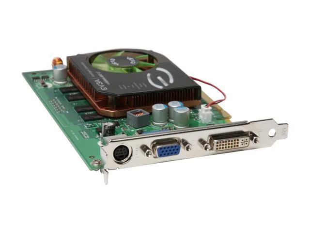 512-P2-N756-TR - EVGA E-GeForce 8600 GT 512MB 128-Bit DDR2 PCI Express x16 DVI/ D-Sub/ HDTV/ S-Video/ Composite Out/ SLI Support Video Graphics Card