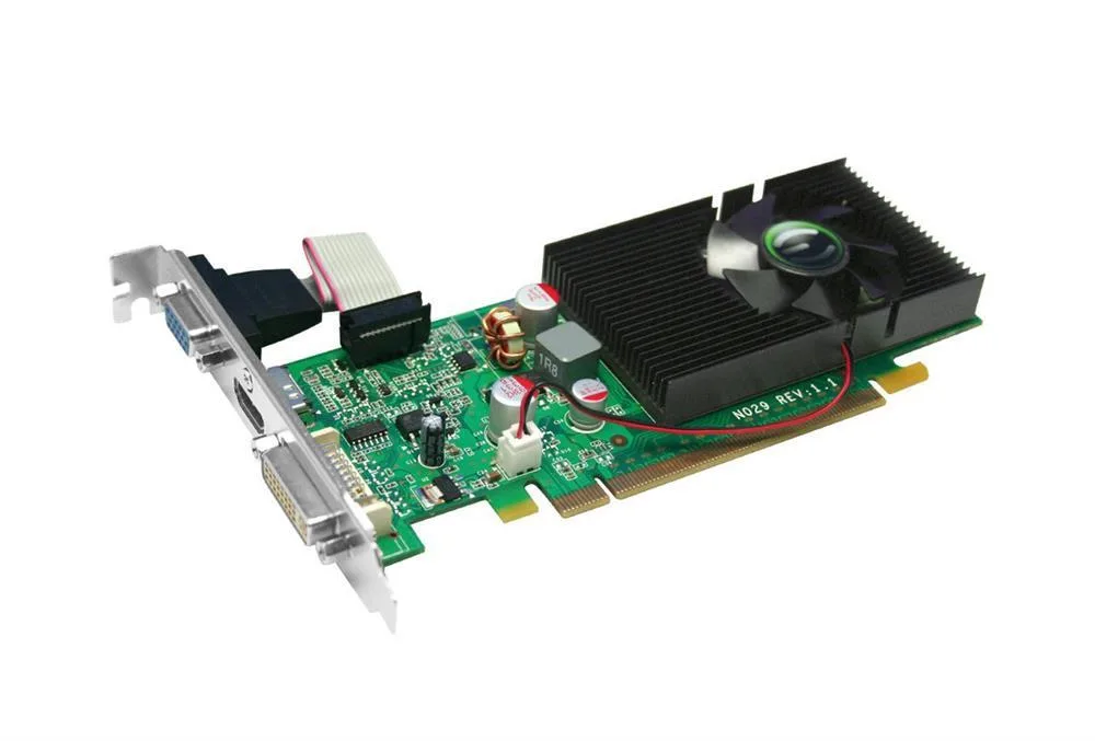512-P3-1212-L2 - EVGA GeForce 210 512MB 64-Bit DDR2 PCI Express 2.0 x16 DVI-I/ HDMI/ VGA Low Profile Video Graphics Card