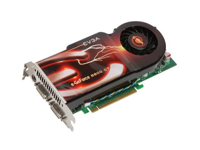 512-P3-N800-A1 - EVGA GeForce 8800 GT 512MB GDDR3 256-Bit HDCP Ready SLI Support PCI Express 2.0 x16 Video Graphics Card