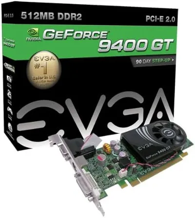 512-P3-N947-TR - EVGA GeForce 9400 GT 512MB DDR2 64-Bit Low Profile Ready PCI Express 2.0 x16 Video Graphics Card