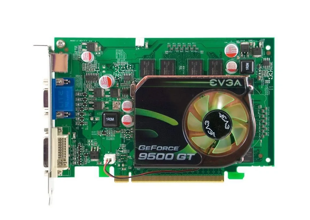 512-P3-N953-K1 - EVGA GeForce 9500 GT 512MB DDR2 PCI Express 2.0 DVI/ HDTV/ VGA Video Graphics Card