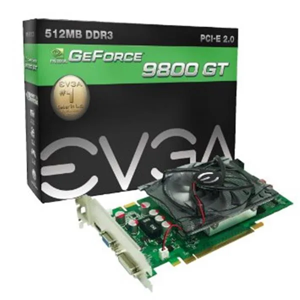 512-P3-N987-FR - EVGA GeForce 9800 GT 512MB DDR3 256-Bit HDCP Ready SLI Support PCI Express 2.0 x16 Video Graphics Card