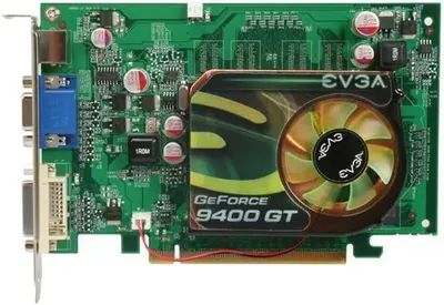 512P3N940A2 - EVGA GeForce 9400 GT 512MB DDR2 64-Bit PCI Express 2.0 x16 D-Sub/ DVI/ HDTV/ S-Video Out Video Graphics Card