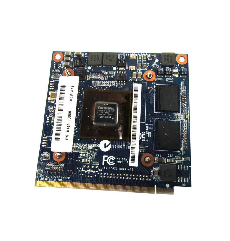 5189-3686 - HP Nvidia GeForce 9300M GS 256MB GDDR3 64-Bit Video ...