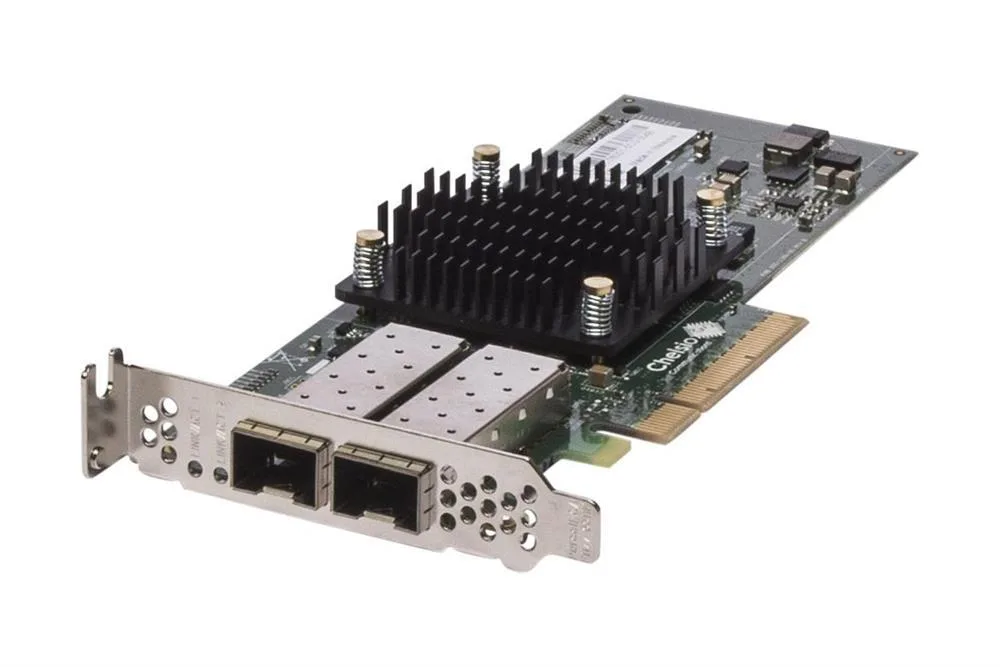 540-BBIL - Dell Chelsio T520-CR High Performance Dual Port 10GBE Unified Wire Adapter PCI-E X8 Optical Fiber