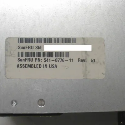 541-1907 - Sun Chassis Subassembly for Sun Fire X4500 RoHS YL