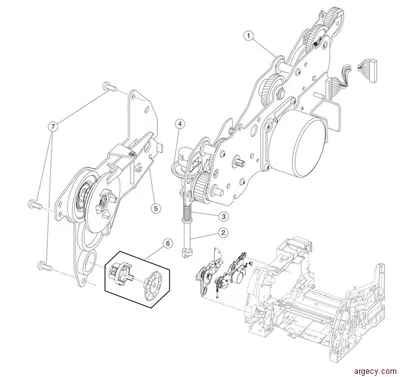 56P1332 - IBM Gearbox W/motor for Infoprint 1352
