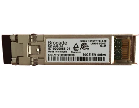 57-0000085-01 - Brocade 10Gb/s 10GBase-ER Single-Mode Fiber 40km 1550nm Fibre Channel Duplex LC Connector SFP+ Transceiver Module