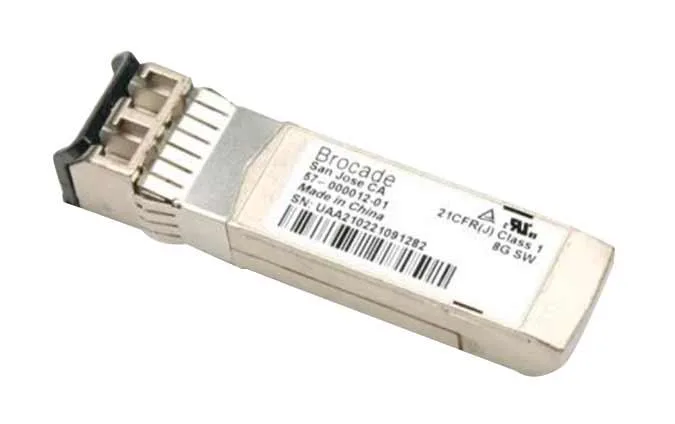 57-000012-01 - Brocade 8Gb/s 8GBase-SR Multi-Mode Fiber 300m 850nm Fibre Channel Duplex LC Connector SFP+ Transceiver Module