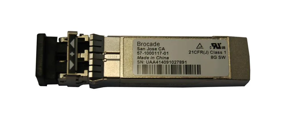 57-1000117-01-N - Brocade 8Gb/s Multi-Mode Fiber 300m 850nm Fiber Channel Duplex LC Connector SFP+ Transceiver Module