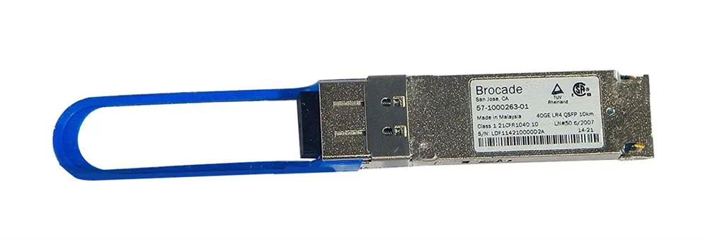 57-1000263-01 - Brocade 40Gb/s 40GBase-LR4 Single-Mode Fibre 10km 1310nm LC Connector QSFP+ Transceiver Module