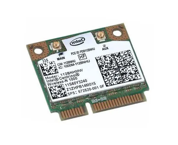 HP 572520-001 IEEE 802.11 b/g/n300Mbit/s Half-Height Mini-PCI Express Wireless Network Card