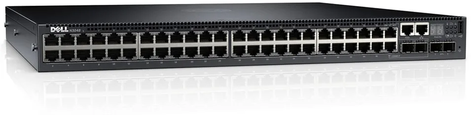 Dell 58RK5 Dell 058RK5 / 58RK5 N2048P 48x Ports PoE+ 10/100/1000Base-TX 2x SFP+ Ports Layer3 Managed 1U GbE Switch