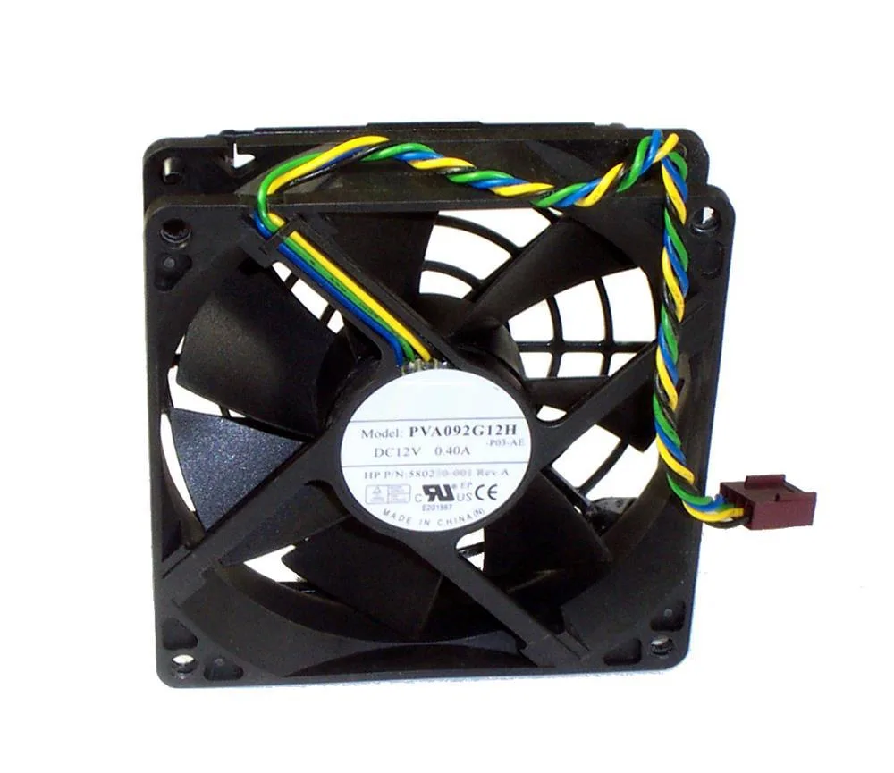 593220-001 - HP 92 X 92mm System Fan for 8000 Elite Desktop