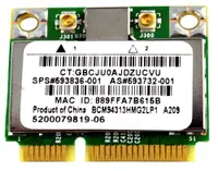 593732-001 - HP Broadcom 4313AGN Mini PCI-Express 802.11a/b/g/n Wireless LAN (WLAN) Network Interface Card