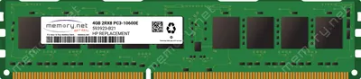HP 593921-B21#0D1 2GB PC3-10600 DDR3-1333MHz ECC Unbuffered CL9 UDIMM Dual-Rank Memory Module
