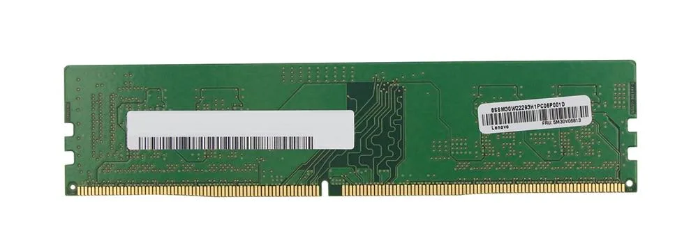 5M30V06813 - Lenovo 4GB DDR4-2933MHz PC4-23400 Non-ECC Unbuffered CL21 288-Pin UDIMM 1.2V Single Rank Memory Module