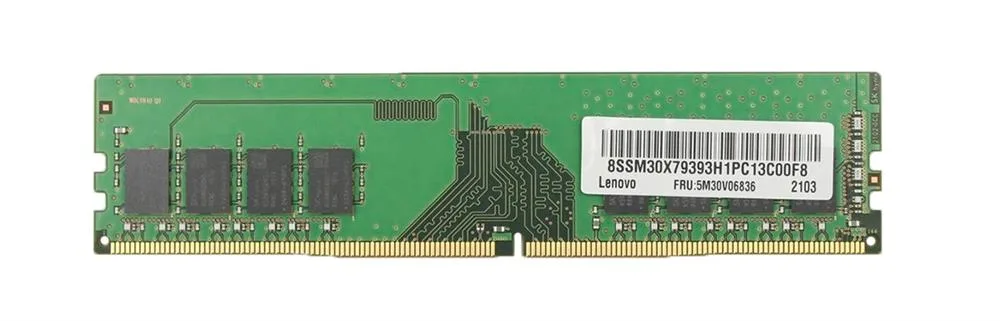 5M30V06836 - Lenovo 8GB DDR4-3200MHz/PC4-25600 Non-ECC Unbuffered CL22 288-Pin UDIMM 1.2V Single Rank Memory Module