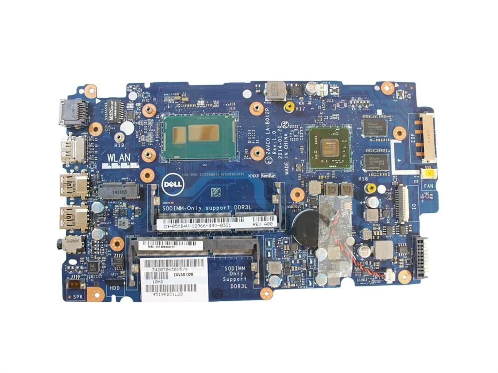 5MD4V - Dell System Board Core i7 3.1GHz (i7-4510U) with CPU INSPI