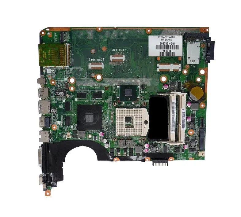605705-001 - HP System Board (MotherBoard) Intel Socket-989 for Dv6-2000 Notebook PC