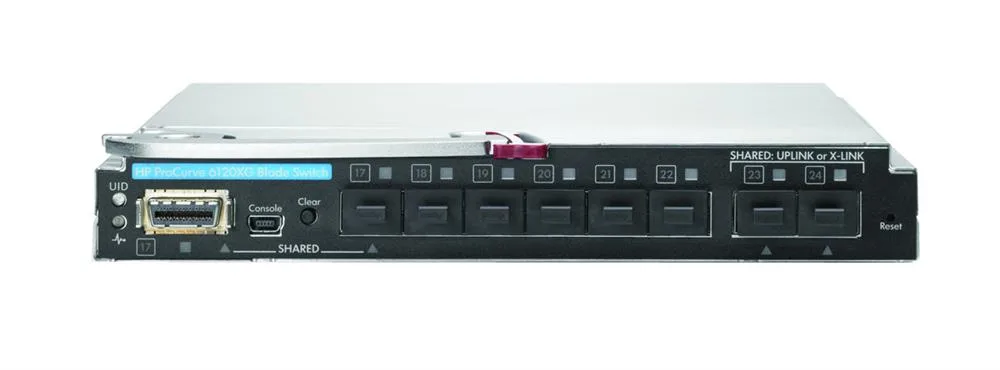 HP 6120XG ProCurve 6120XG 8 x SFP+ Ports 10GBase-X + 1 x 10GBase-CX4 Managed Gigabit Ethernet Blade Switch for BLc3000 Enclosure