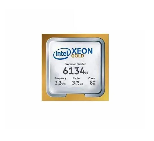6134M - Intel Xeon Gold 8-Core 3.20GHz 10.40GT/s UPI 24.75MB L3 Cache Socket LGA3647 Processor