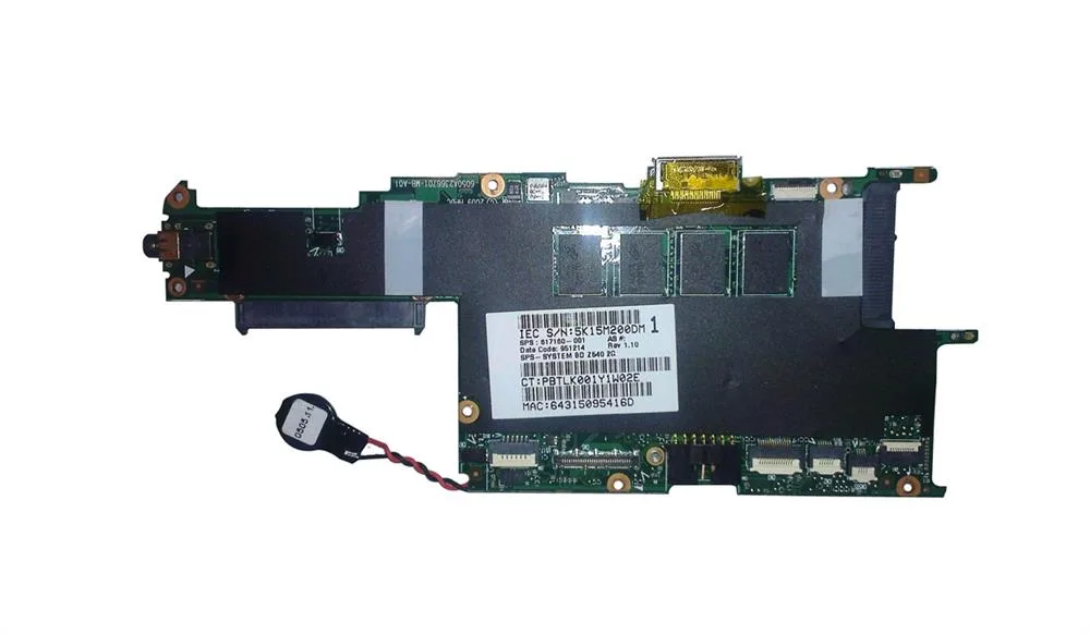 617160-001 - HP System Board for Slate 500 Z540 2g Tablet