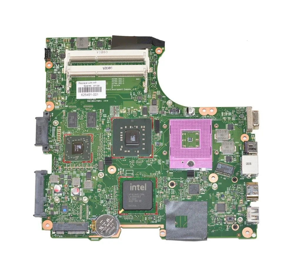 625491-001 - HP System Board (MotherBoard) Intel Socket-478 for Compaq 320 321 420 Notebook PC