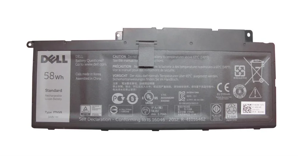 62VNH - Dell 4-Cell 58 WHr Battery 3700 Inspiron 7537 7737