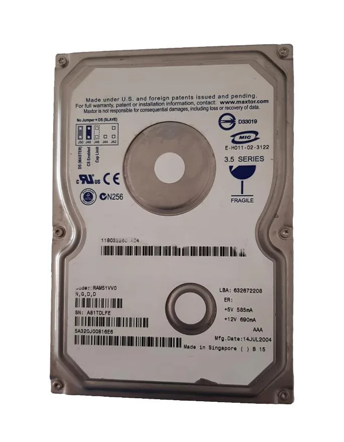 632672208 - IBM 320GB SATA Hard Drive