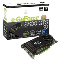 640-P2-N828-R1 - EVGA e-GeForce 8800 GTS KO 640MB 320-Bit GDDR3 PCI Express x16 HDCP Ready SLI Support Video Graphics Card