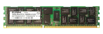 HP 647881-B21#0D1 16GB PC3-10600 DDR3-1333MHz ECC Registered CL9 RDIMM 1.35V Dual-Rank Memory Module