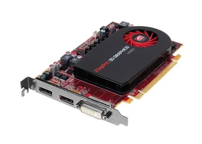 651170-001 - HP Firepro V4800 1GB GDDR5 PCI Express 2.0 x16 2 x DisplayPort/DVI Video Graphics Card