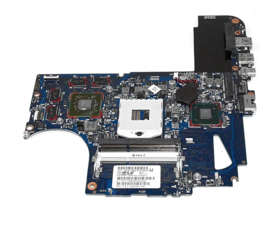 654173-001 - HP System Board (MotherBoard) for Envy 14 HD6630/1GB Intel Socket-989 Notebook PC